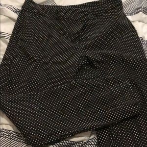 Worthington black polka dot trousers with pockets
